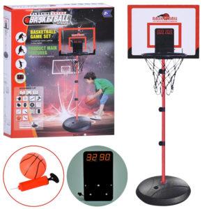 Баскетбольне кільце-стійка, щит, кільце, сітка, м'яч, насос арт. MR 1319, фото 1