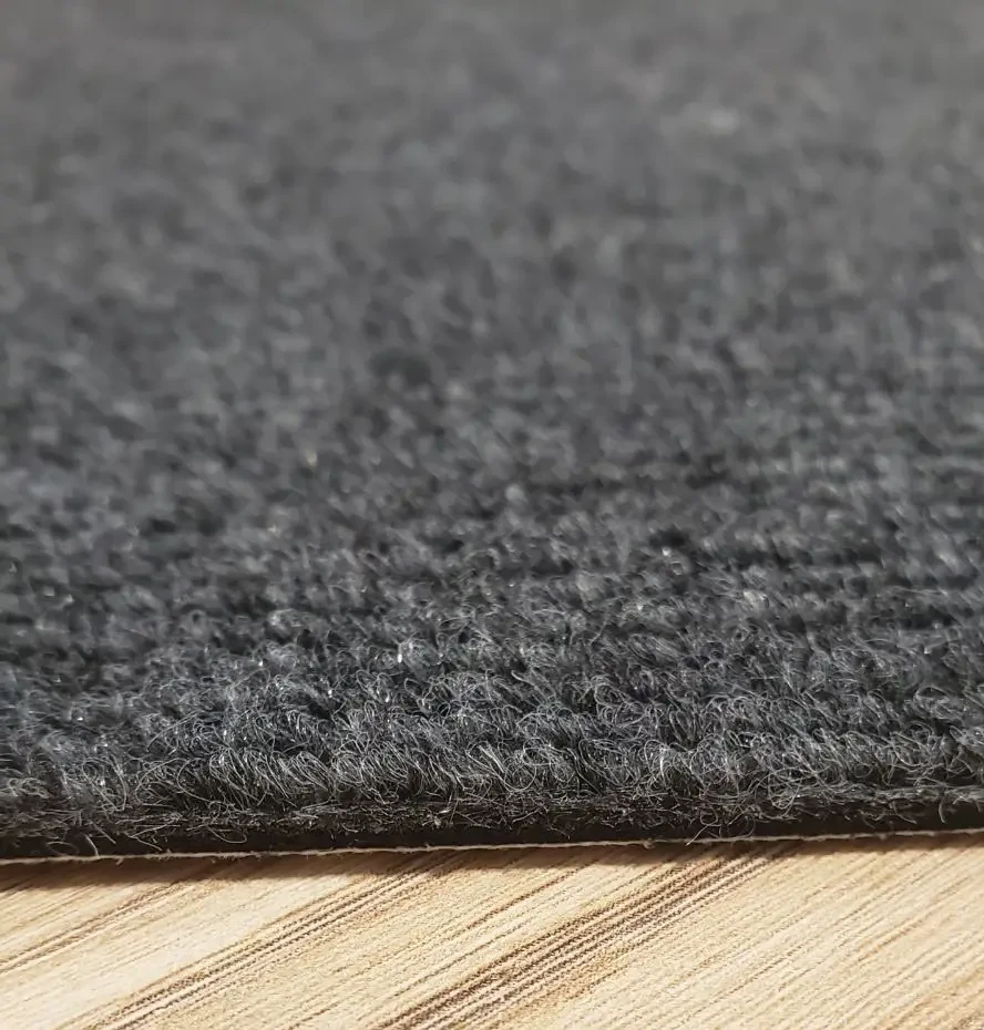 Самоклеюча плитка під ковролін 60х60 ТЕМНО-СІРА