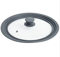 Кришка Empire із силіконовим обідком 16-20 см скло (3314 EM)