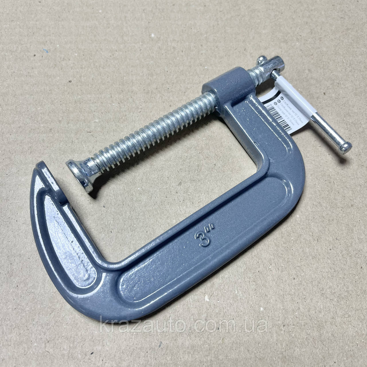 Струбцина тип "G" 3", довжина 75 мм INTERTOOL HT-6015