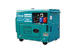 Дизельний генератор INVO DТS-6500EA у кожусі, 6/6,5кВт, 230/380В, фото 4