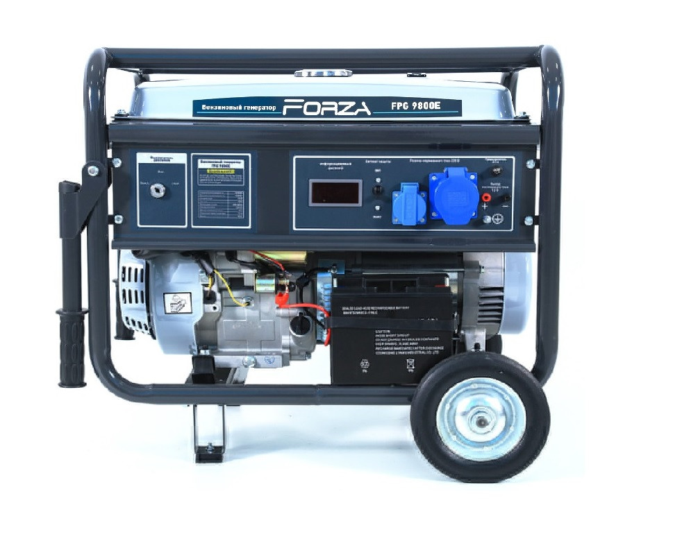 Генератор бензиновий FORZA FPG 9800E 7.0/7.5 кВт ATS 220B з електрозапуском, фото 1