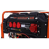 Генератор Газ/Бензиновий Kraft Dele KD165 5.0/5.5 кВт з електрозапуском, фото 6