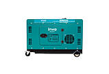 Дизельний генератор INVO DS-11000EA у кожусі, 10/11кВт, 220В, фото 3