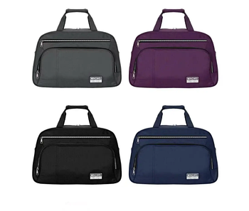 Сумка спортивна дорожня 50*32 см на блискавці з довгим ремінцем у різних кольорах Bagfon