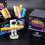 Акрилові маркери STA преміум якість для малювання, набір із 8 кольорів, універсальні для скла, дерева, ткани та кераміки, фото 5