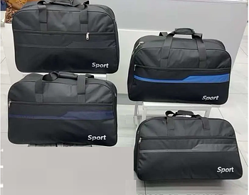 Сумка спортивна дорожня 70*41 см на блискавці з довгим ремінцем у різних кольорах Bagfon