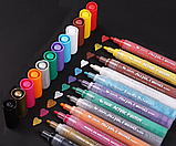 Акрилові маркери STA преміум якість для малювання, набір із 8 кольорів, універсальні для скла, дерева, ткани та кераміки, фото 2