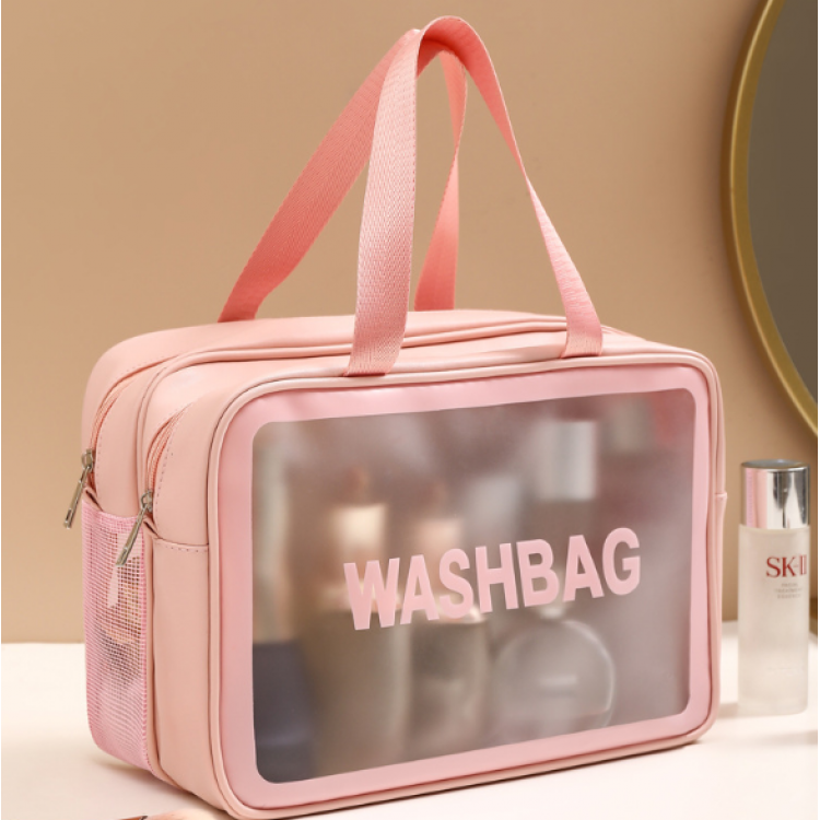 Косметичка прозора водонепроникна велика Washbag 30х20х11см, фото 1