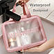 Косметичка прозора водонепроникна велика Washbag 30х20х11см, фото 5