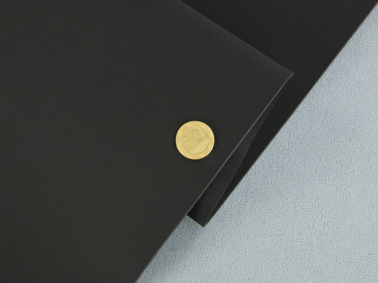 Термовініл чорний матовий замш TK-9 для перетяжки керма, дверних карт, панелей на каучуковій основі, шир. 140см, фото 1