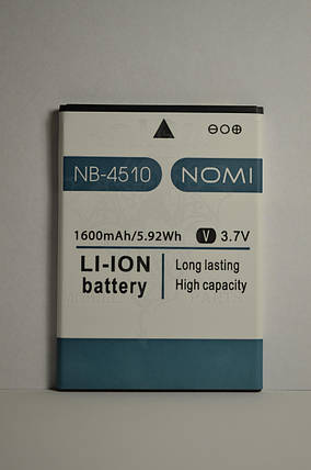 Акумулятор Nomi i4510 BEAT M (АКБ, Батарея) NB-4510 , оригінал, фото 2