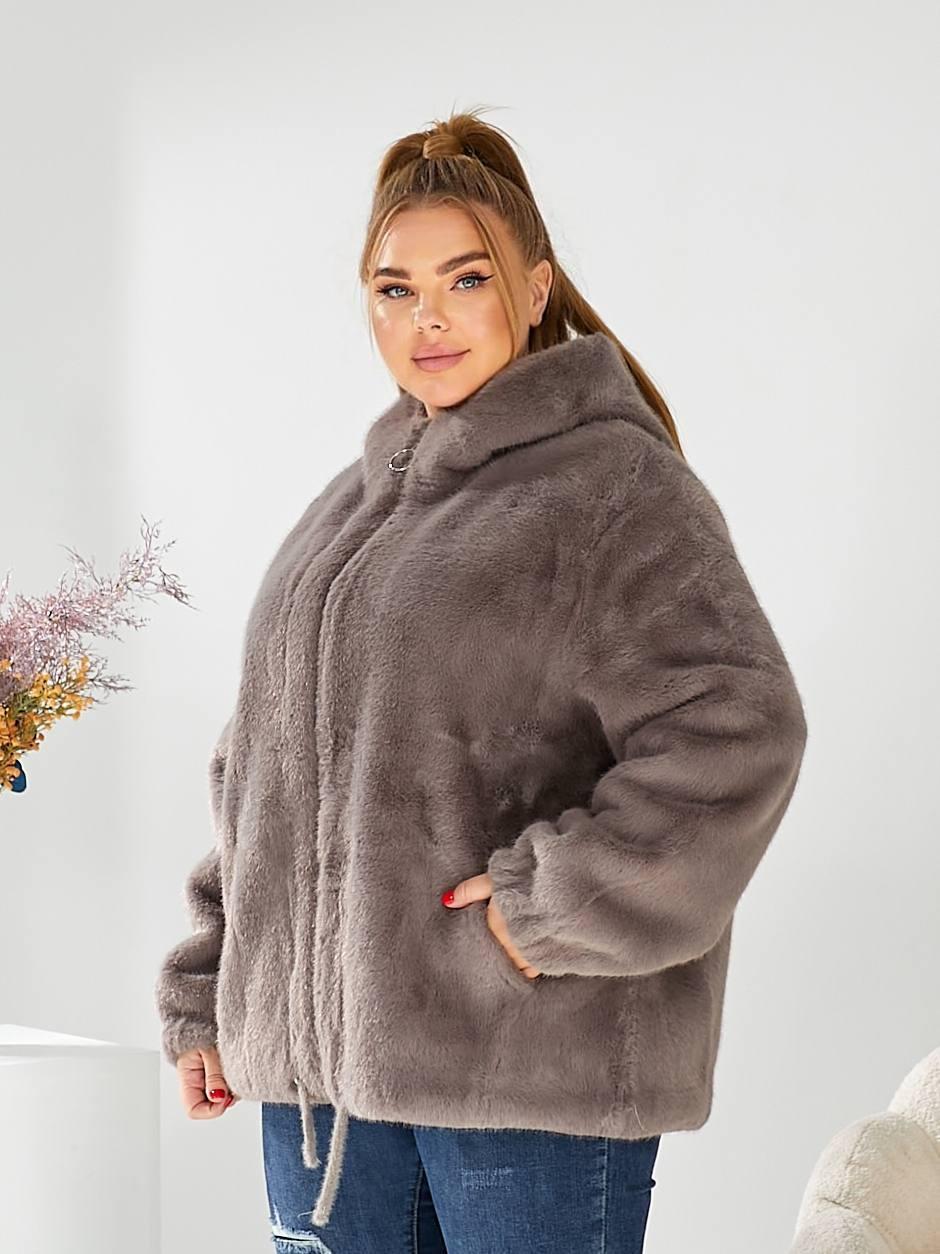 Жіноча Еко Шуба Розміри 52-60 (альп 1750), фото 1