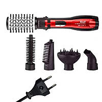 Фен щітка 5в1 RAF R416, 1200W / Універсальний стайлер для волосся / Фен браш з насадками