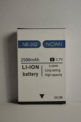 Акумулятор Nomi i242 X-Treme (АКБ, Батарея) NB-242 , оригінал, фото 2