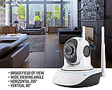 Внутрішня камера відеоспостереження V380 Q5 IP Wi-Fi (360 градусів) Біла, фото 7