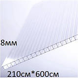 Полікарбонат 8мм стільниковий, для теплиць, навісів, вікон,  стійкий до граду, захист УФ,   OSCAR STANDARD (Сербія), фото 3