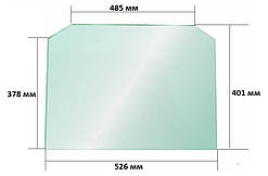 Скло в духовку Hansa внутрішнє обрізані края