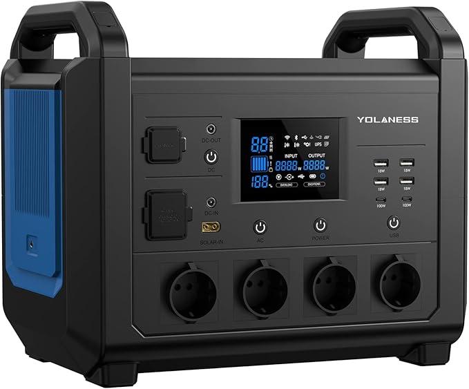 Портативна зарядна станція Yolaness HBP1500 1500W/1484Wh