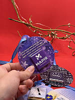 1000 шт. Листівка-куля з шоколадкою на ялинку з вашим логотипом