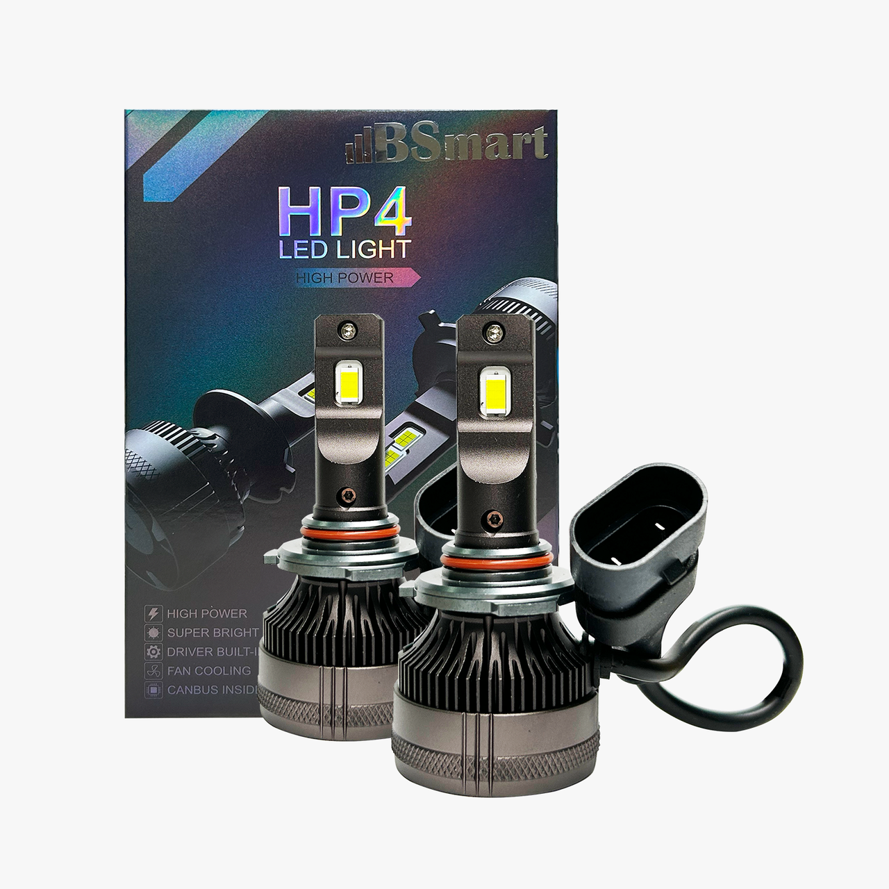 Автолампи LED BSmart HP4 цоколь HB3 9005 10000Лм 100Вт 6000K 12В Canbus 50Вт на лампу