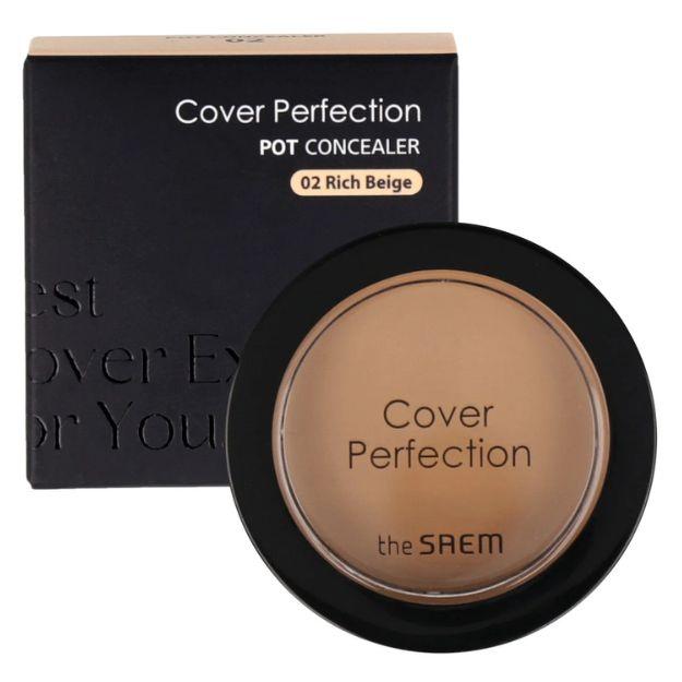 Консилер THE SAEM Cover Perfection Pot Concealer 02 Rich Beige, фото 1