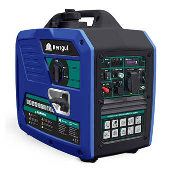 Генератор бензиновий інверторний Herrgut HG2000i, 230V однофазний, 2100 Вт.