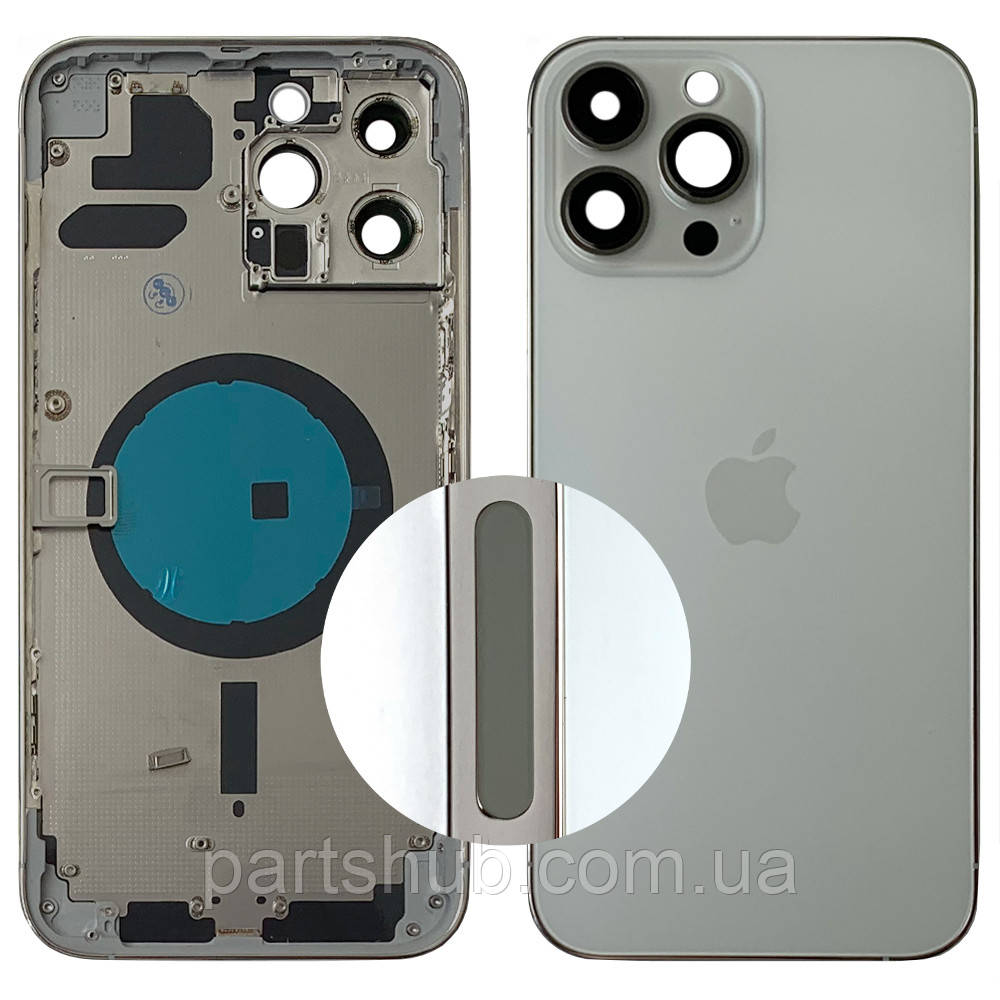 Корпус Apple iPhone 13 Pro Max (сріблястий оригінал Китай US), фото 1