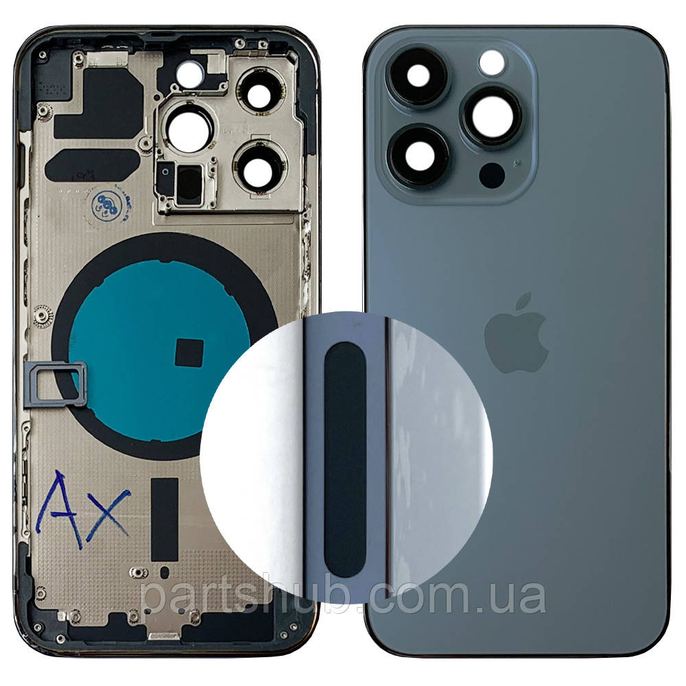 Корпус Apple iPhone 13 Pro (голубой оригинал Китай US), фото 1