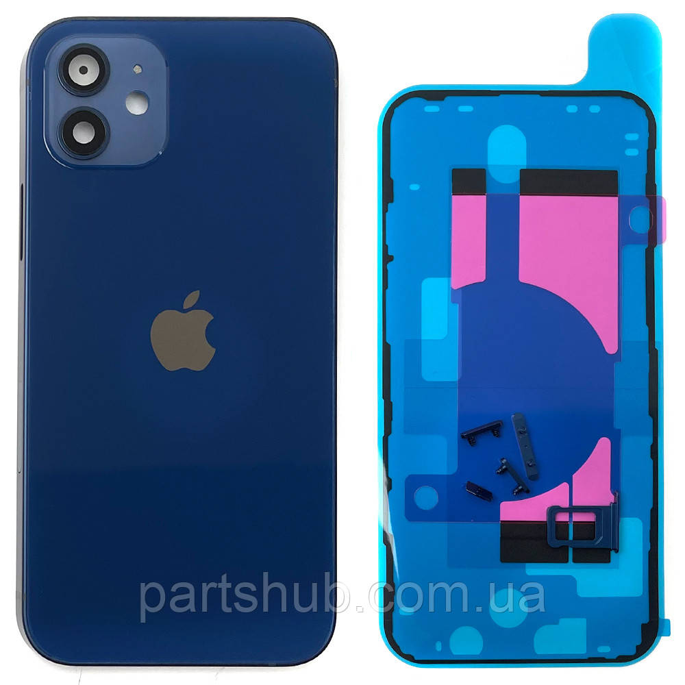 Корпус Apple iPhone 12 (синій оригінал Китай US), фото 1