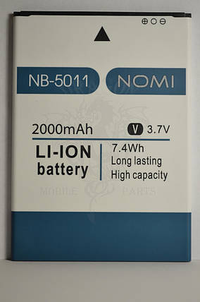 Акумулятор Nomi i5011 EVO M1 (АКБ, Батарея) NB-5011 , оригінал, фото 2