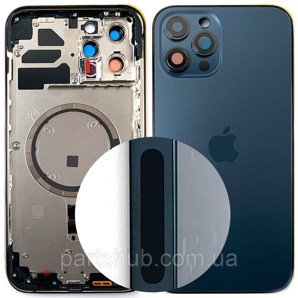Корпус Apple iPhone 12 Pro Max (синій оригінал Китай US), фото 1