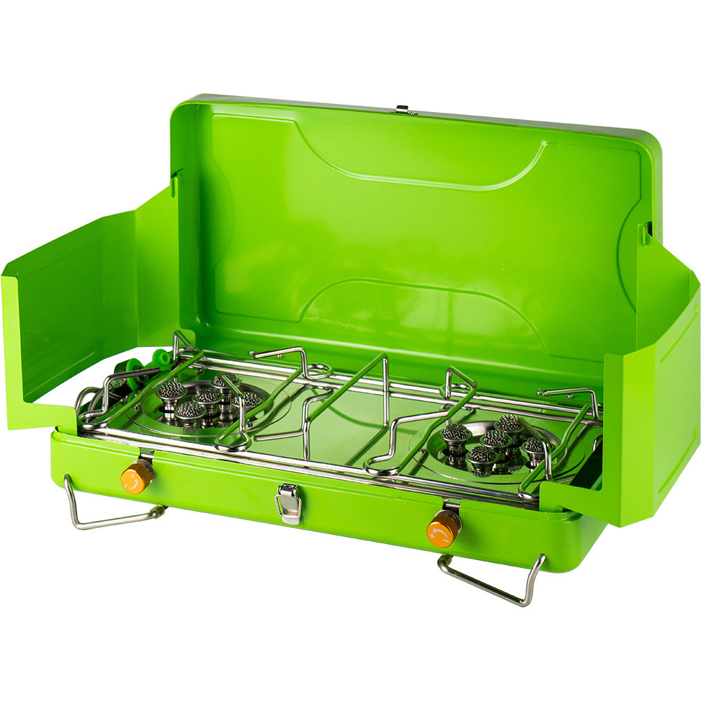 Туристична газова плита BRS-81 для приготування їжі (Зелена)