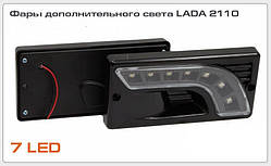 Діодні протитуманні фари (ДХО) Ваз 2110-2112 Lavita Black