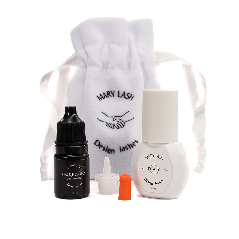 Клей для вій Design Lashes & Mary Lash DAY, 5 мл + Нейтралізатор