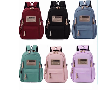 Рюкзак спортивний шкільний міський 45*31 см на блискавці з кишенею в різних кольорах Bagfon