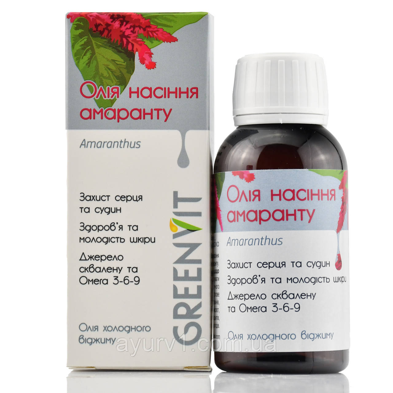 Олія насіння амаранту, Green-visa, 100ml