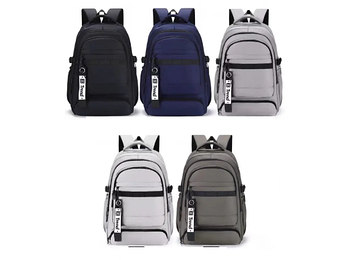 Рюкзак спортивний шкільний міський 48*31 см на блискавці з кишенею в різних кольорах Bagfon