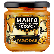 Манго з медом та гірчицею, соус без цукру для сиру та салатів YAGODAR, 200 г