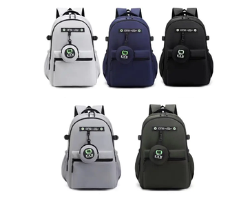 Рюкзак спортивний шкільний міський 48*35 см на блискавці з кишенею та гаманцем в різних кольорах Bagfon