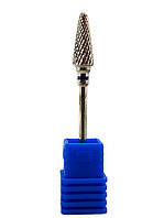 Фреза для манікюру твердосплавна конусна кукурудза (14 мм, фреза для зняття гель лаку, манікюрна фреза)