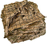 Сітка маскувальна з основою 2х3 для бліндажів, окопів, авто, пікапа, позашляховика та техніки "Мультикам №2", фото 7