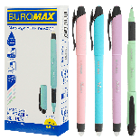 Ручка гелева,"Пиши-стирай" ILLUSIA 0.5мм, гумовий гріп, синя, фото 2