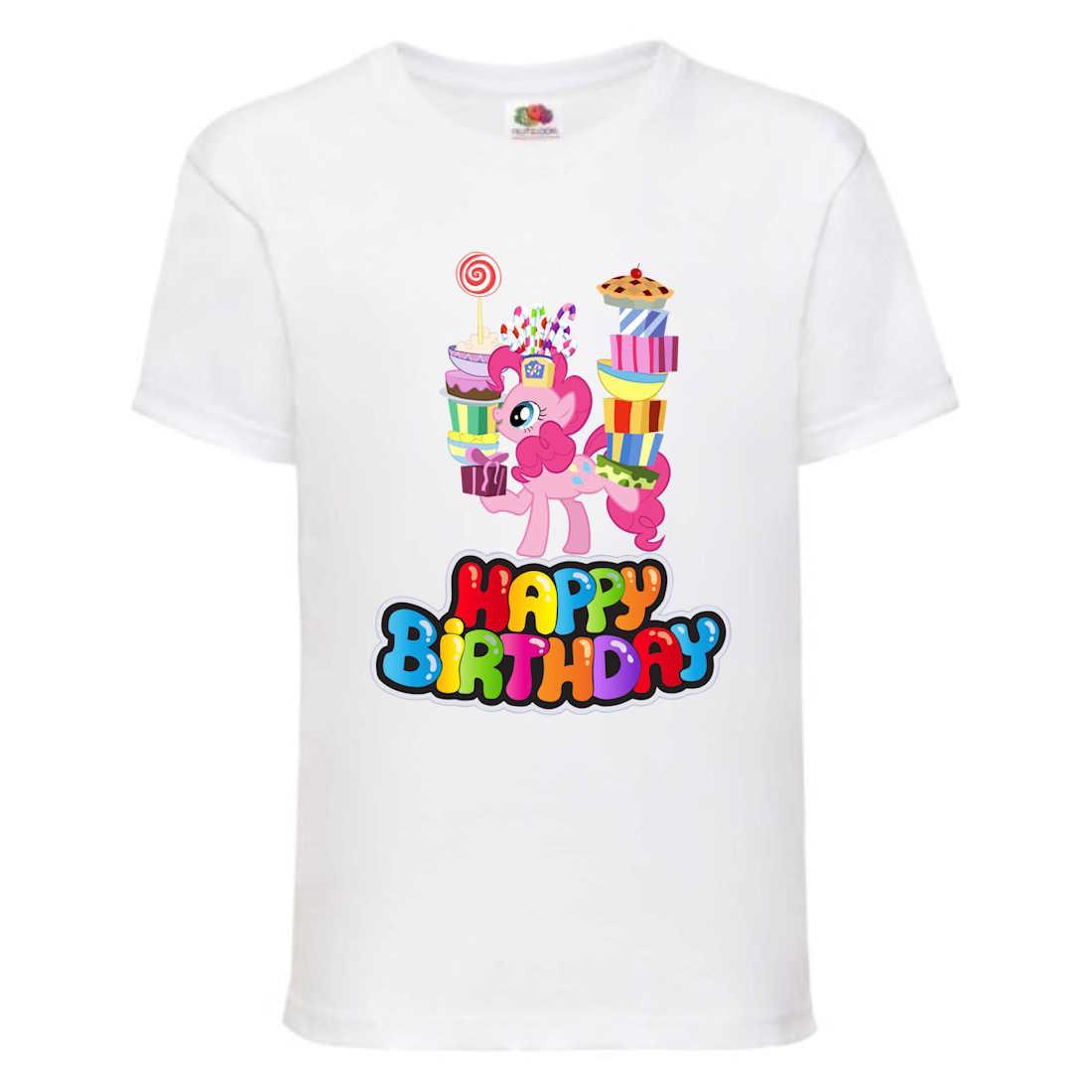 Футболка дитяча Мій маленький поні My little pony (MLP - 4) біла, розмір 104-116-128-140-152-164