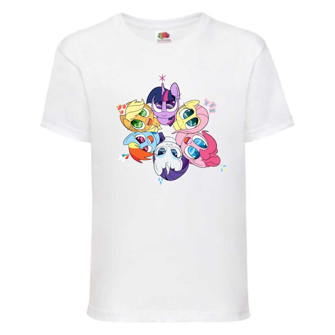 Футболка дитяча Мій маленький поні My little pony (MLP - 7) біла, розмір 104-116-128-140-152-164
