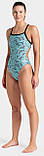 Купальник закритий для жінок Arena ESCAPE SWIMSUIT CHALLENGE BACK бірюзовий, чорний Жін 44, фото 6