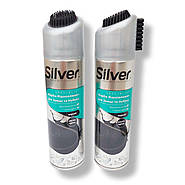 Сільвер Silver спрей фарба-відновлювач для  Замші та Набука  250 мл  ультра чорна, фото 2