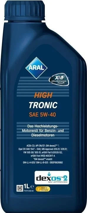 Моторна олива Aral HighTronic 5w40 1 л