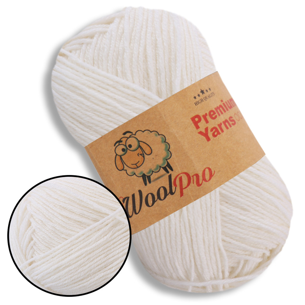 Premium Yarns WoolPro, Білий No501, фото 1