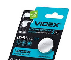 Батарейка літієва Videx CR2032 1шт.